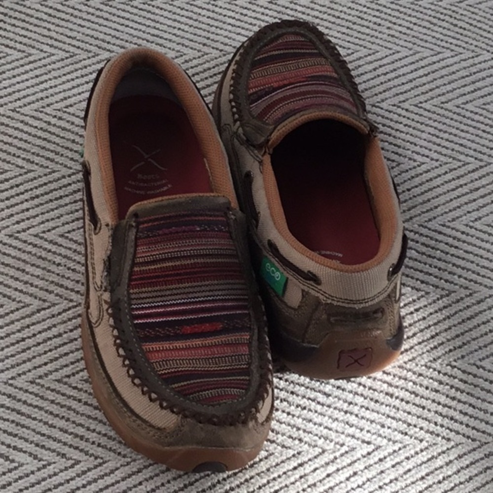 Twisted X leather Cell Stretch Slip-on Shoes